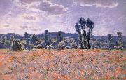 Poppy Field in Bloom, Claude Monet